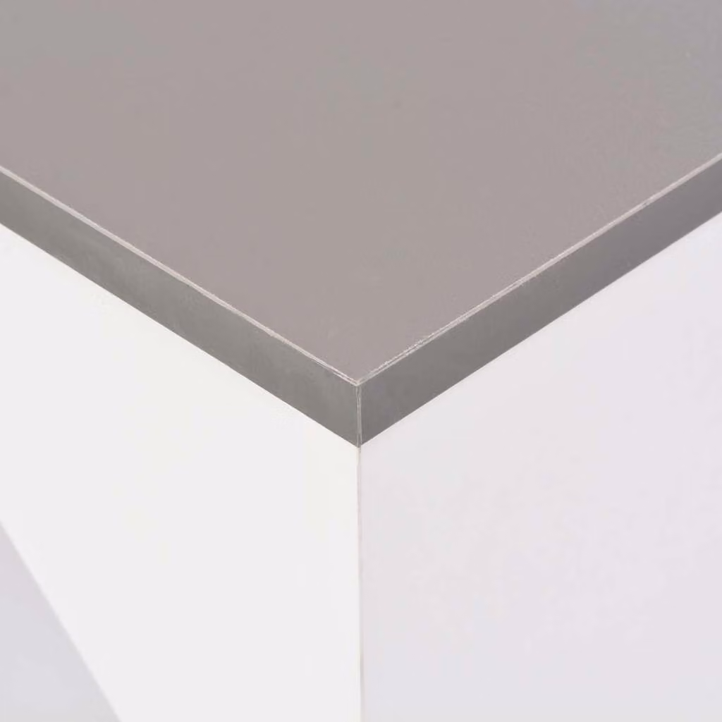 vidaXL Tavolo da bar con ripiano mobile Bianco 138 x 40 x 120 cm