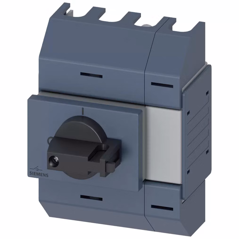 Sezionatore Siemens 32 A, serie 01, 4 poli, azionamento frontale centrale, unità completa 3KD02422KG203