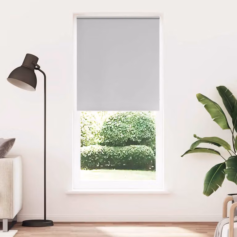 Tenda a rullo oscurante termoisolante vidaXL in poliestere, colore grigio, L: 80 cm, H: 230 cm