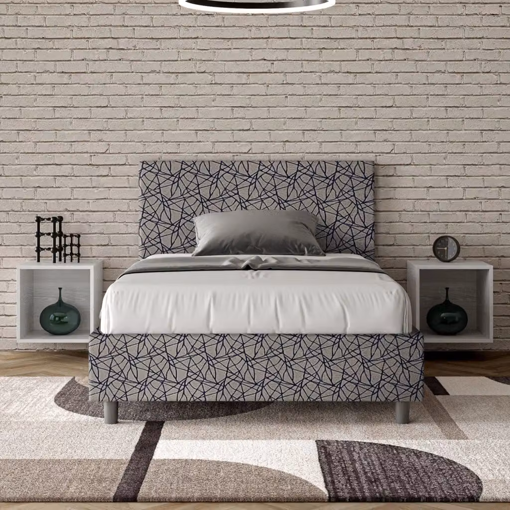 Letto contenitore 1 piazza e mezzo Adele Era 09 blu GIORDANOSHOP L/P/H: 120 x 200 x 135 cm – 2