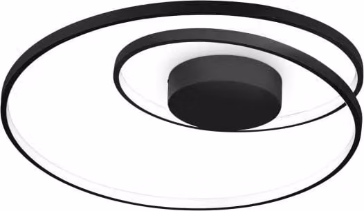 Lampada Da Soffitto Oz Pl On-Off Nero Ideal-Lux