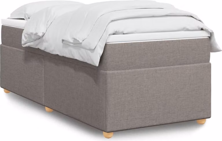 Maison Exclusive - Giroletto a Molle con Materasso Tortora 90x200 cm inTessuto
