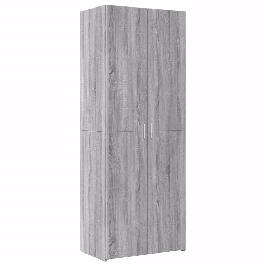 Credenza Grigio Sonoma 70x42,5x185 cm in Legno Ingegnerizzato
