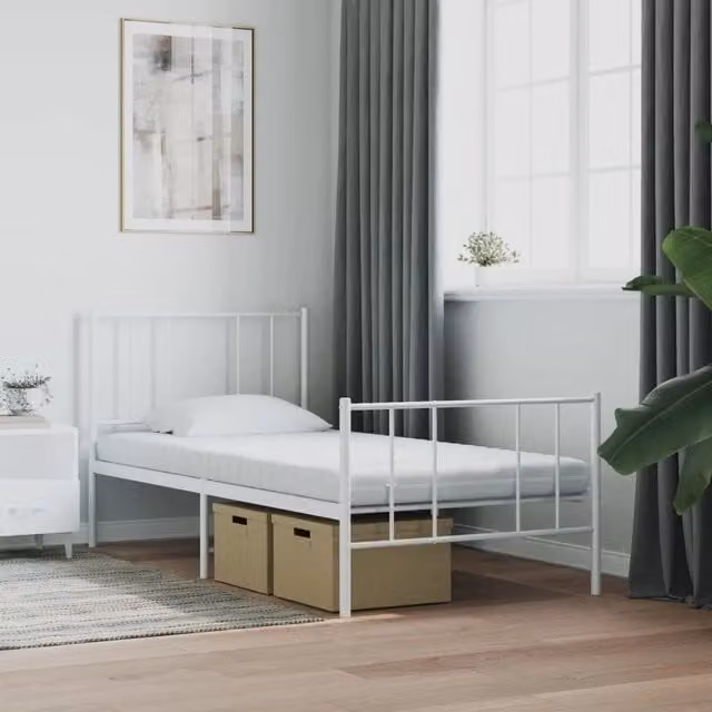 Materasso in schiuma comfort foam vidaXL bianco L: 100 cm, P: 200 cm