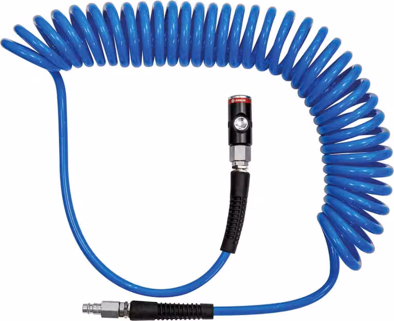 Set di giunti di sicurezza Riegler con chiusura a spirale a pulsante, PU, Ã¸ 10x6,5, 3,0 m