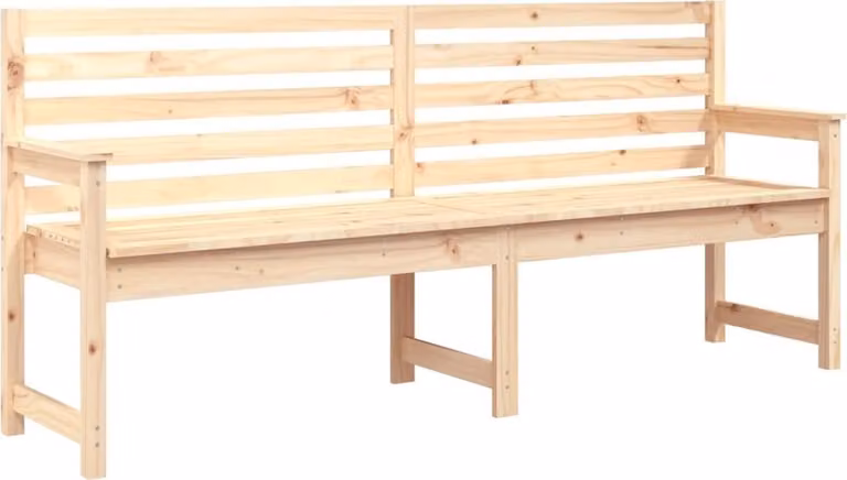 Panca da Giardino 203,5x48x91,5 cm in Legno Massello di Pino