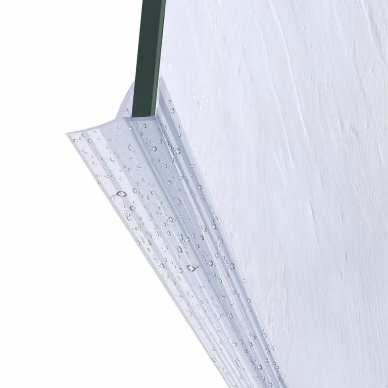 Guarnizione per doccia 4-5 mm, vetro 10x2 m – Guarnizione di ricambio in PVC per porta doccia, guarnizione per cabina doccia DK10