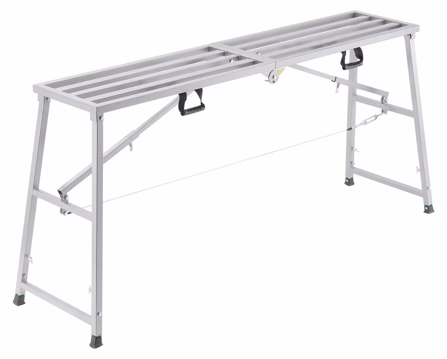 Piattaforma di lavoro - Scala - Gradino - Piano - Piattaforma di lavoro - Altezza regolabile da 90 a 150 cm - Capacità di carico: 400 kg