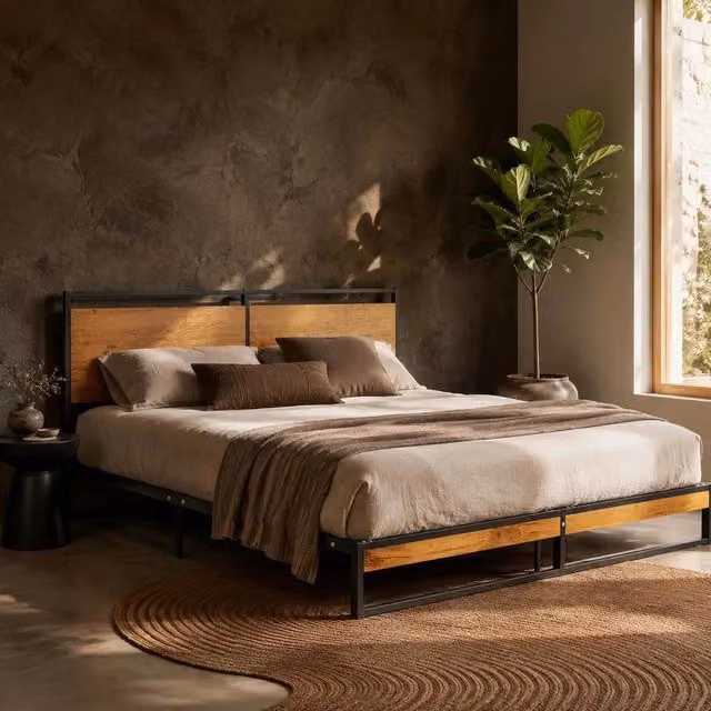 Metal Bed Frame 140x200 Cm