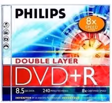 DVD+R Philips PHOVPR8558JC con Jewel Case, 8,5GB/240min, Multicolore – 1