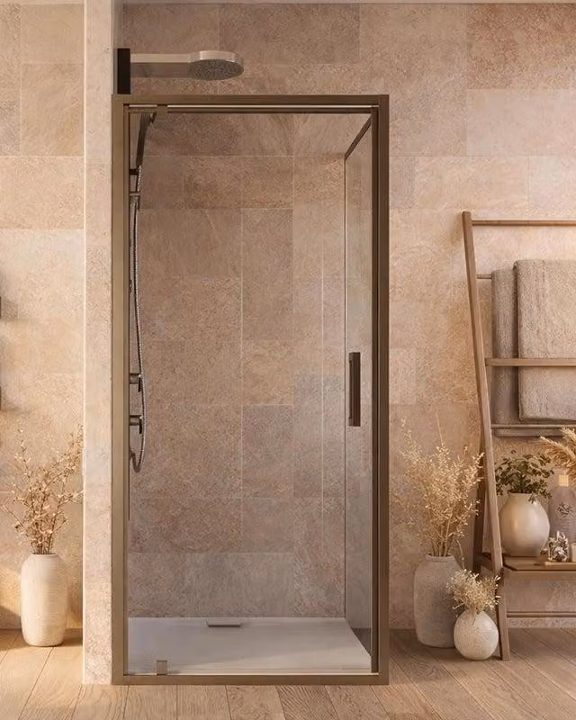 Box doccia 100x70 Marsiglia un battente reversibile vetro trasparente H 195 cromo