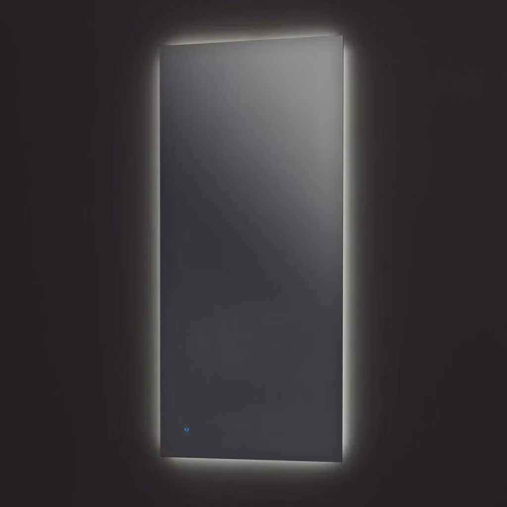 Specchio rettangolare con LED e comando touch AQA DESIGN nero L: 90 cm, H: 60 cm – 2