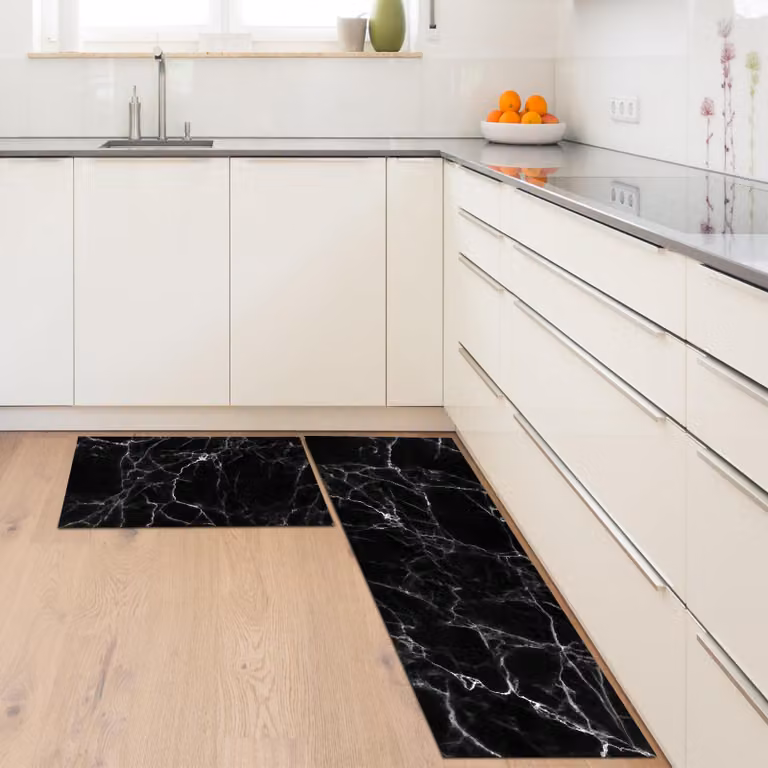 Tappeto in vinile antiscivolo, lavabile, dimensioni 43 x 72 cm, ideale per la cucina