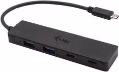 Hub USB 3.0 i tec con 4 porte, Nero, C31HUBMETAL2A2C