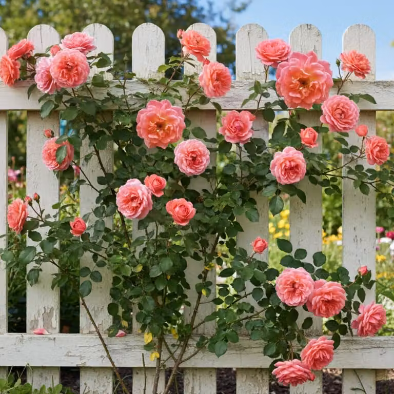 Kletterosa Rosa - 2 piante - Pianta perenne resistente al freddo - Rosa rampicante autentica proveniente dai Paesi Bassi - ideale per tralicci, archi e pergolati (senza semi, non artificiale)