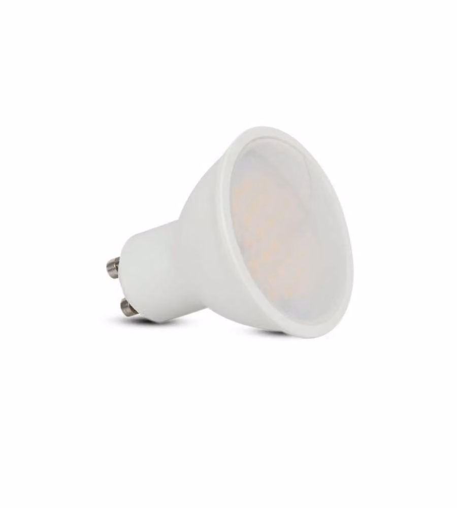 Faretto LED Chip Samsung GU10 10W 110° Copertura Satinata 6500K