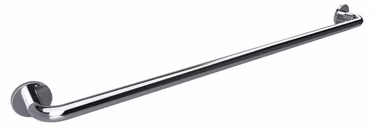 Corrimano per sedia a rotelle Bemeta Help 1100 mm in acciaio inox lucidato con tappo
