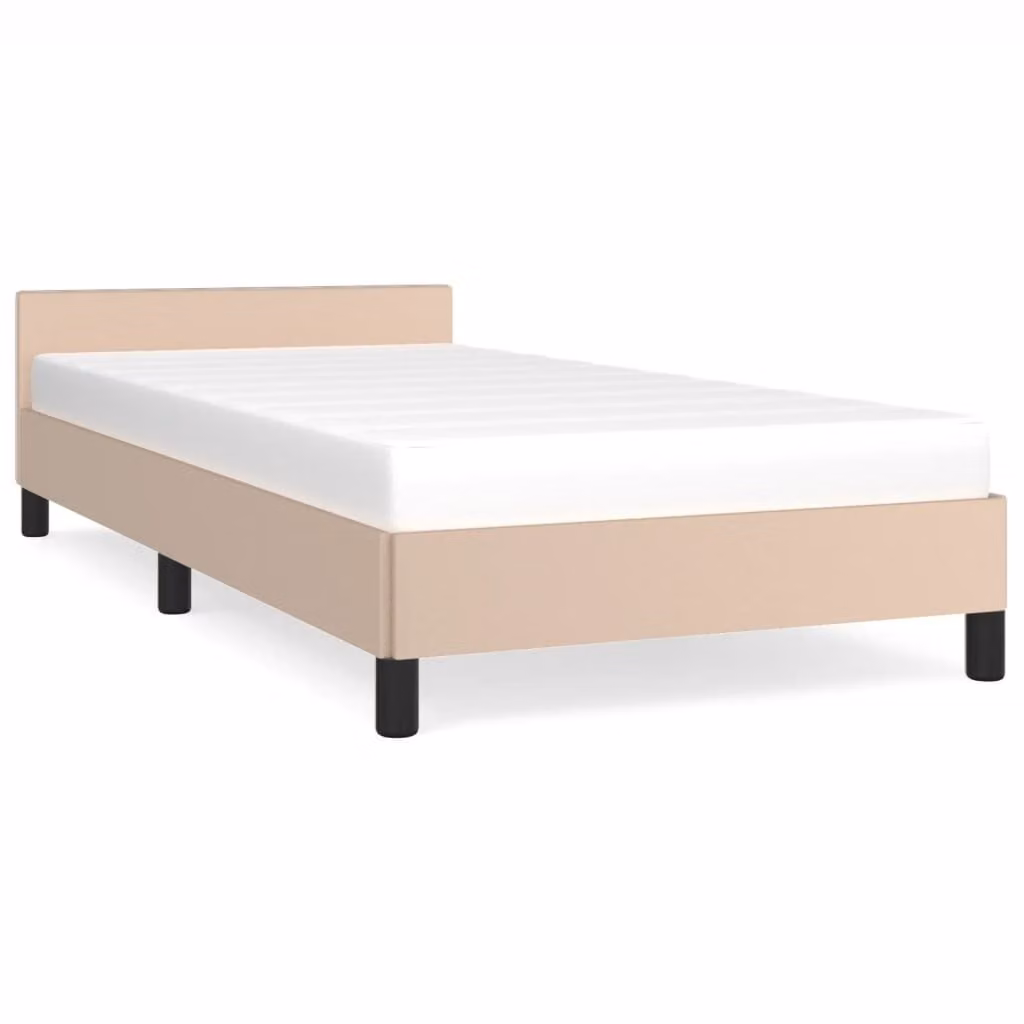 Giroletto con Testiera senza Materasso Cappuccino 90x190 cm