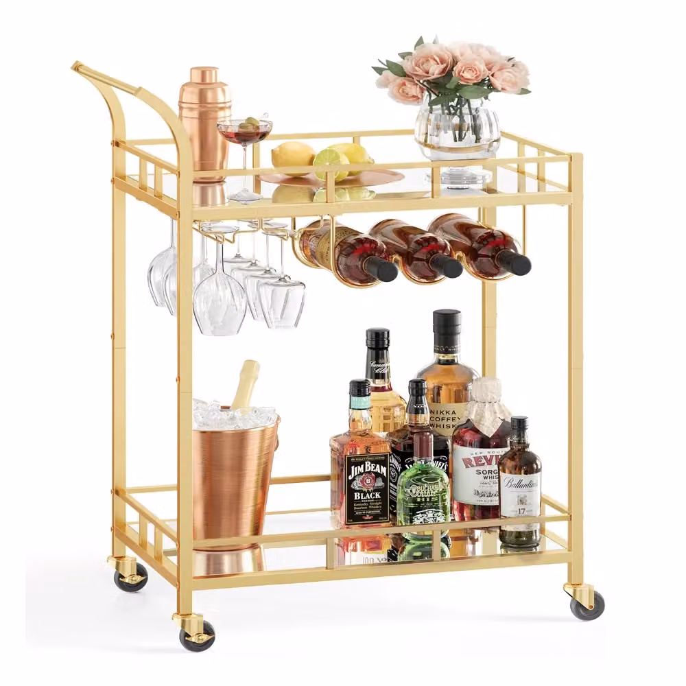 Carrello Cucina Portavivande, Dorato