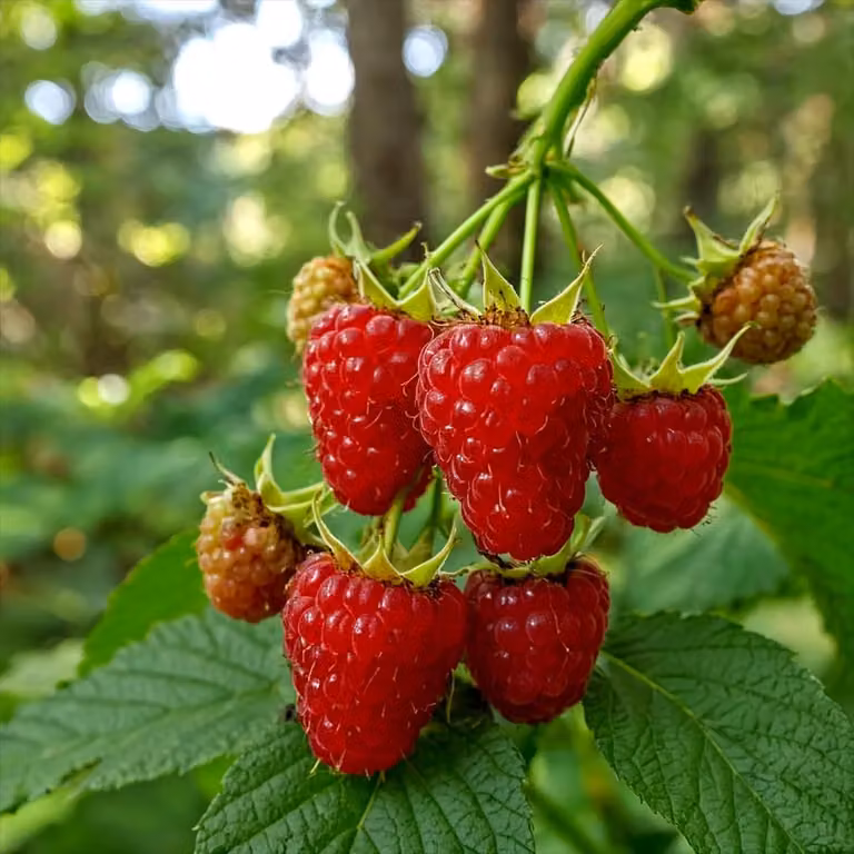 Himbeere Himbo Top - 2 piante - Resistente al freddo e perenne - Piante vere provenienti dall'Olanda - Nessun seme, nessuna bulbo, prodotto naturale