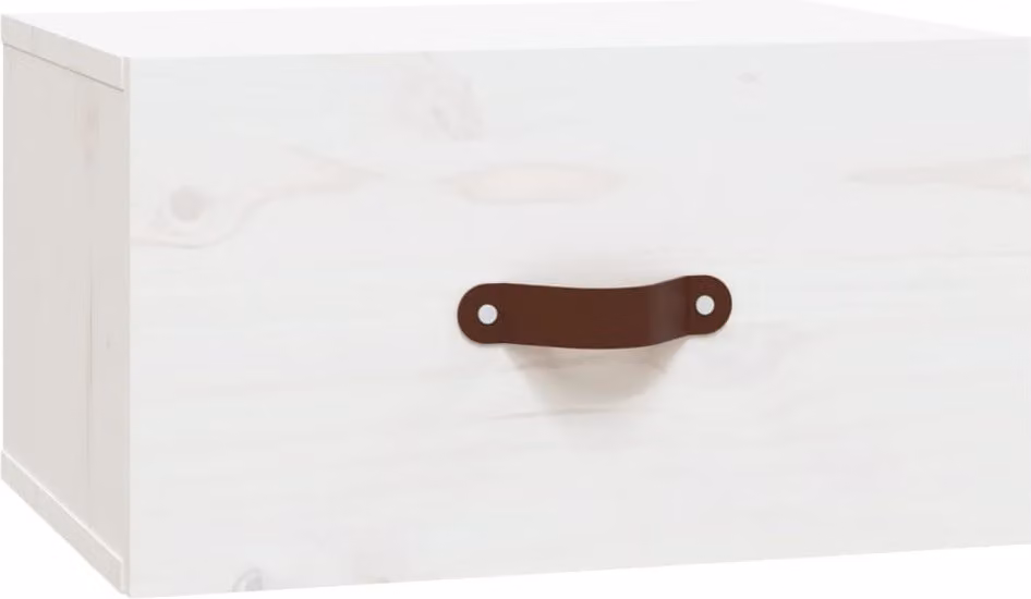 Comodino a Muro Bianco 40x29,5x22 cm