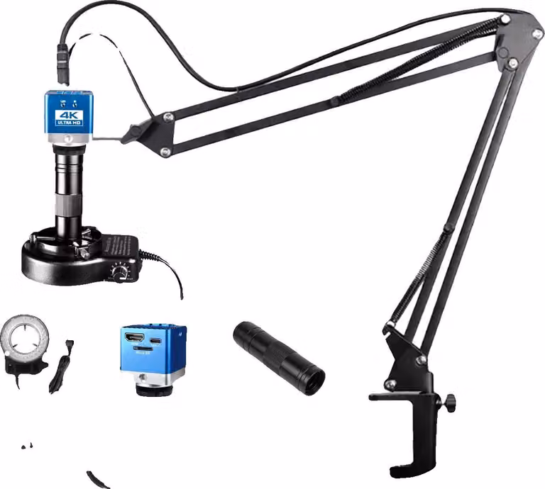 Microscopio digitale, ingrandimento 500x, alta risoluzione, braccio a sbalzo 150X, sensore Sony IMX415