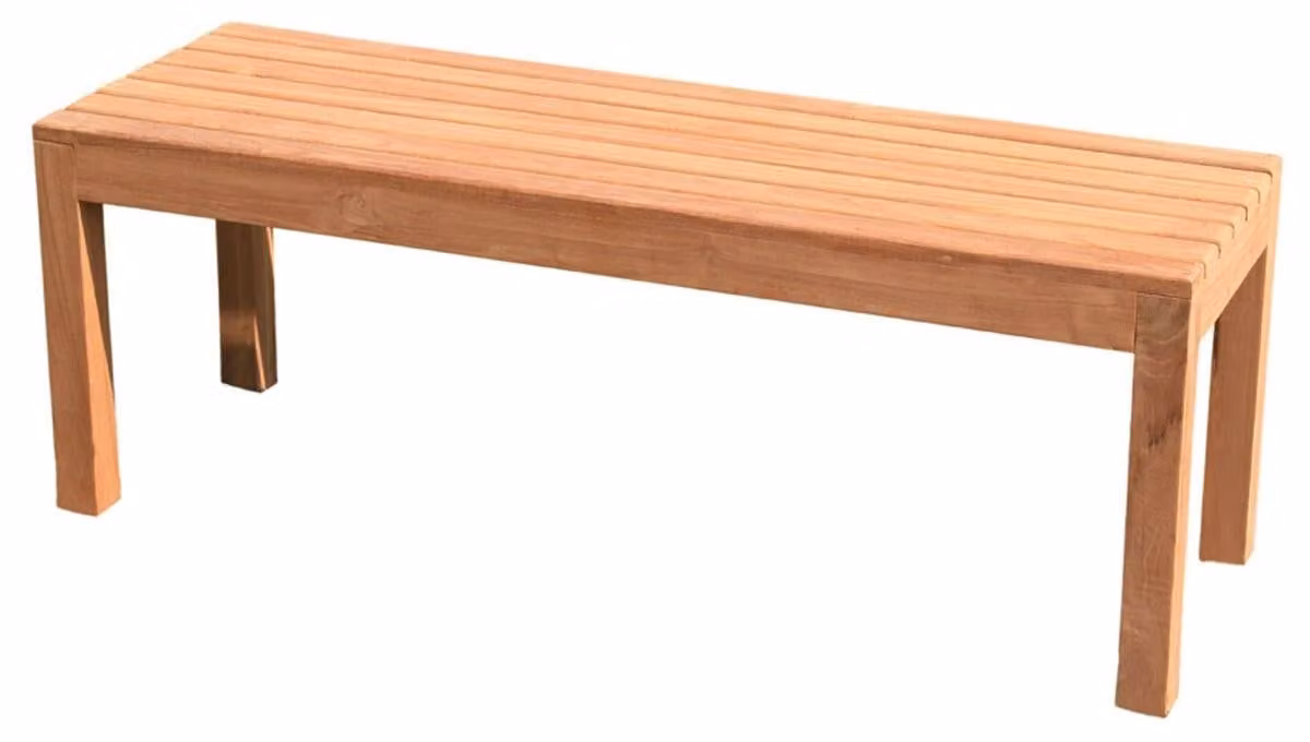 Panca d'attesa in teak 120cm panca da giardino in teak panca da parco panca seduta panca in legno panchina