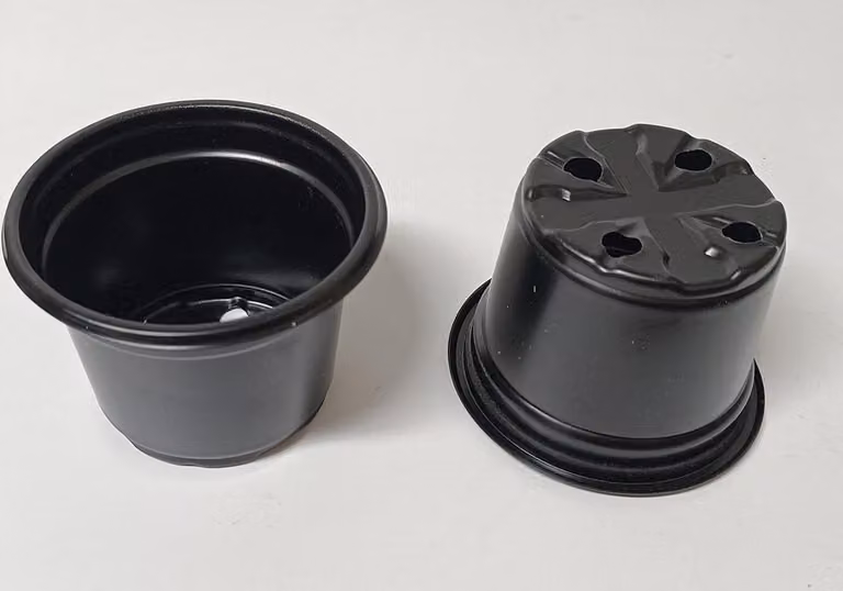 vaso luminoso 10cm NERO (10pz)