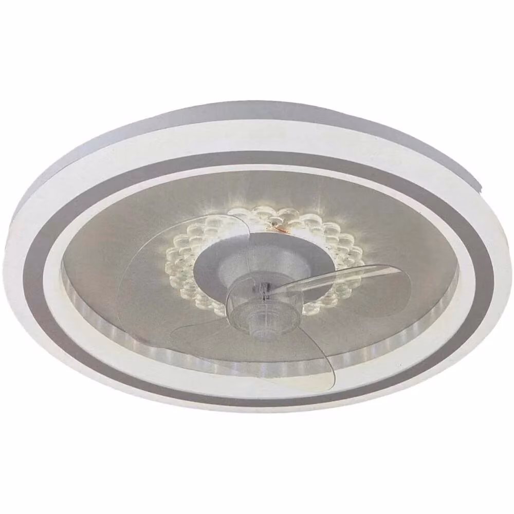 Plafoniera con Ventilatore LED Trade Shop Bianca con Telecomando e Dimmerabile – 2