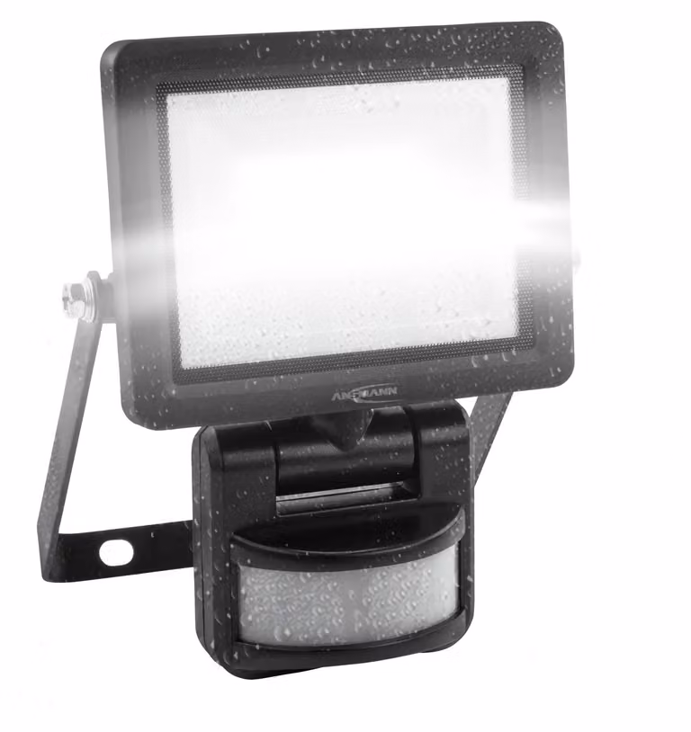 ANSMANN 1600-0621 ANSMANN Faretto da parete a LED LUMINARY WFL10W-S, rilevatore di movimento