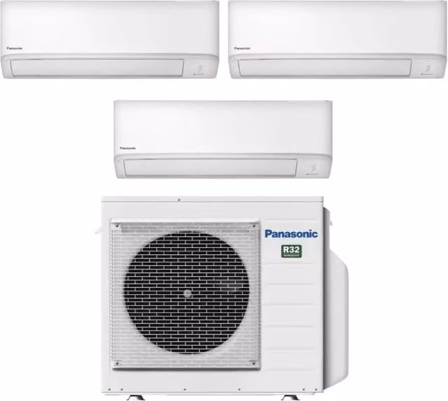 Condizionatore Trial Split Panasonic TZ 9+9+18 con Wi-Fi Integrato e CU-3Z68TBE R-32 Bianco