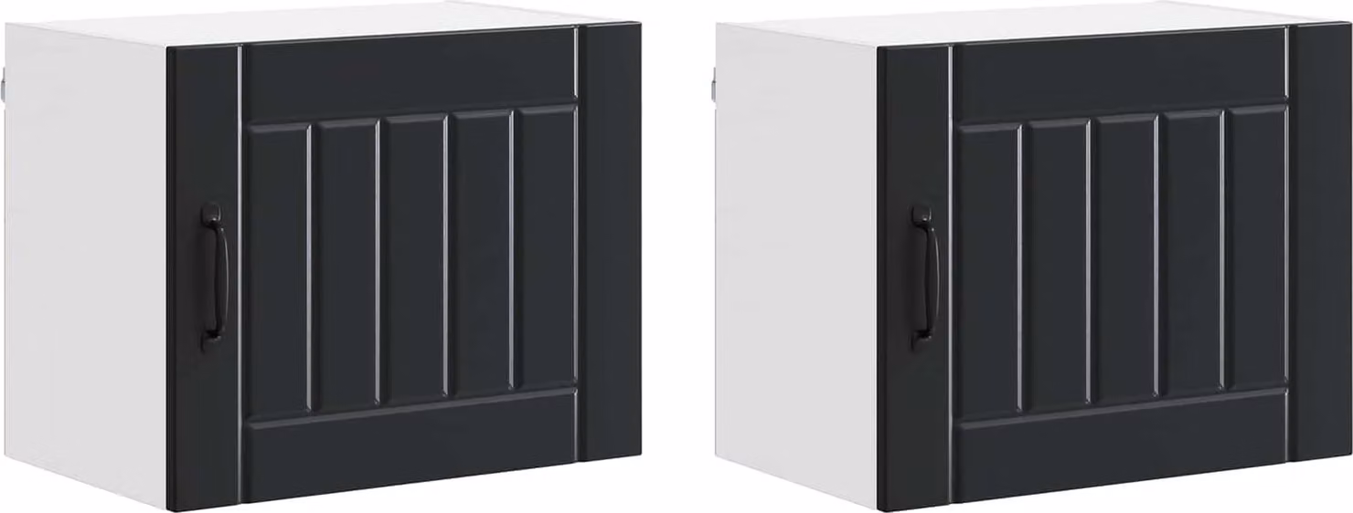 Armadietto a muro LUCCA 2 pcs Nero 50 x 31 x 40 cm