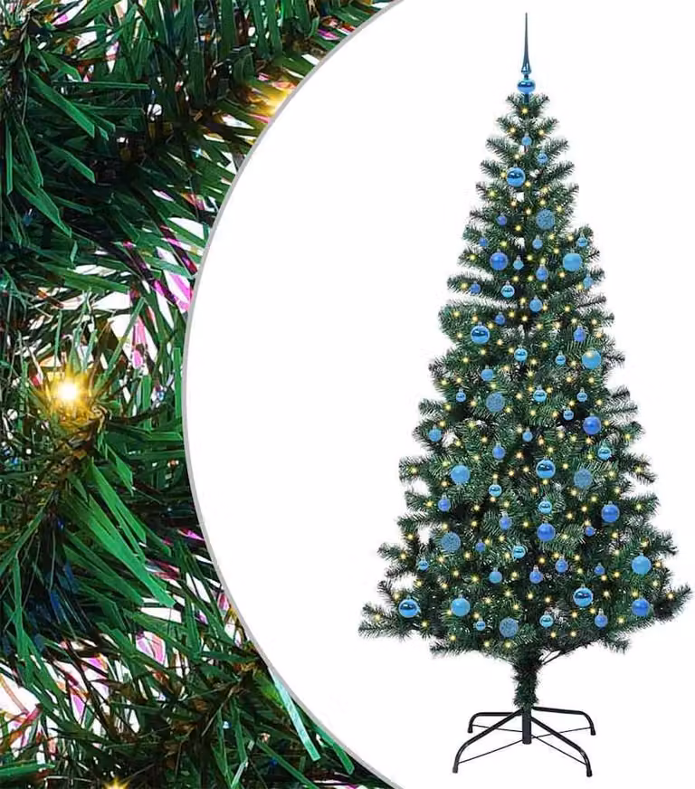 Albero di Natale artificiale con luci integrate Verde 240 cm