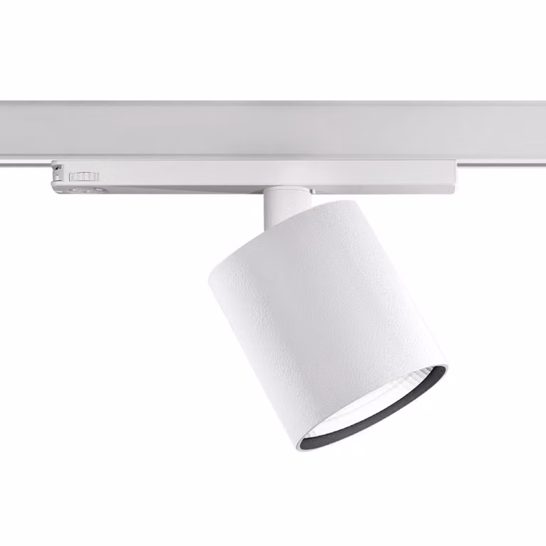 Ivela Faretto a binario LED Perfetto Puro, trifase, bianco, 940 Puro, Bianco / Opale, Corridoio, Alluminio, Moderno