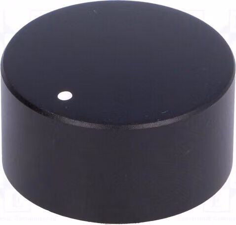 1 manopola rotante con indicatore, alluminio, diametro albero: 6 mm, modello FC7233. Manopole rotanti per potenziometri rotativi