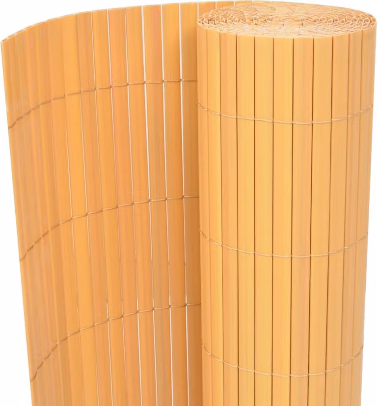 Maison Exclusive - Recinzione da giardino bifacciale in PVC 90×300 cm gialla