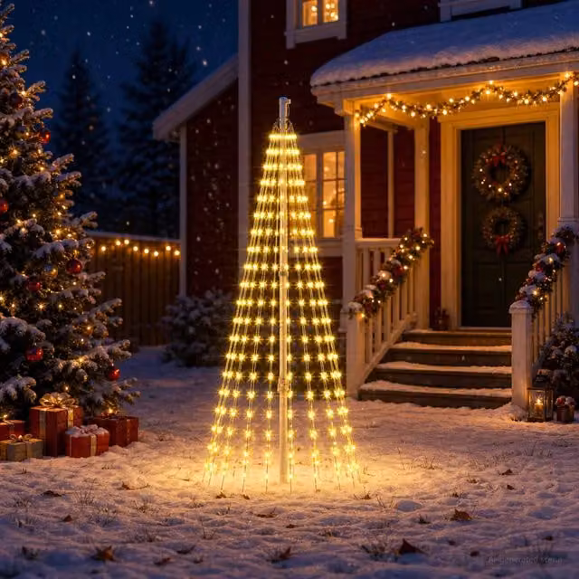Luci per albero di Natale con picchetti 270 LED Bianco caldo e 42053543