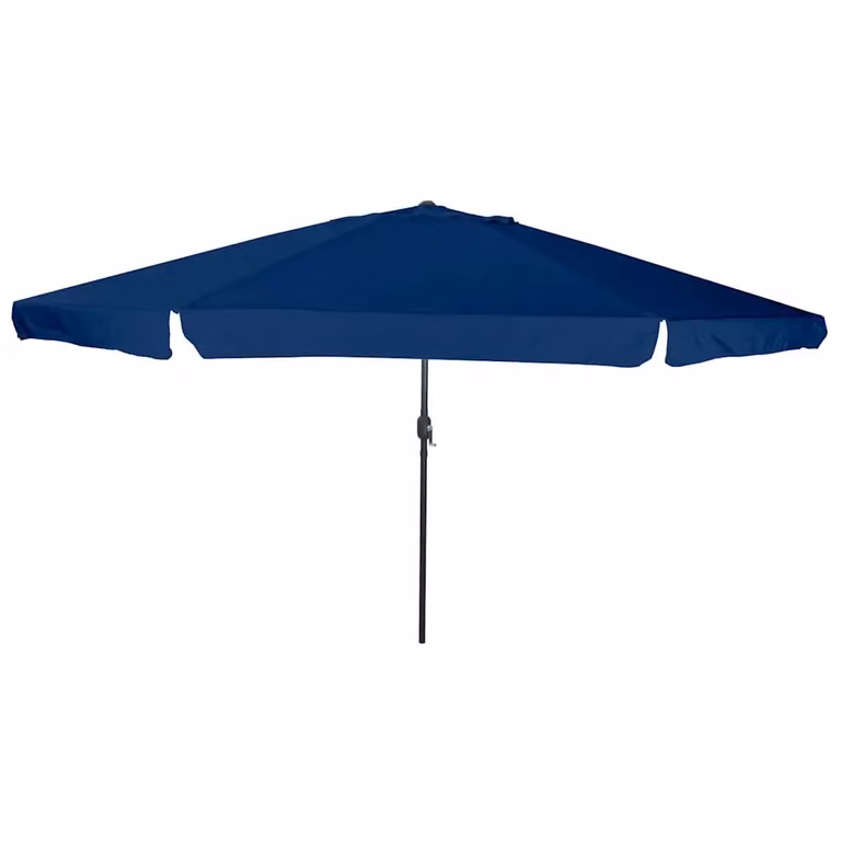 Ombrello da giardino vidaXL blu in poliestere e acciaio L: 394 cm, P: 394 cm, H: 248 cm