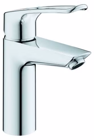 Grohe Eurosmart Mitigeur monocommandé pour lavabo, M-Size, saillie 120mm, vidage Push-Open, manette ouverte, 23981003, 23981003