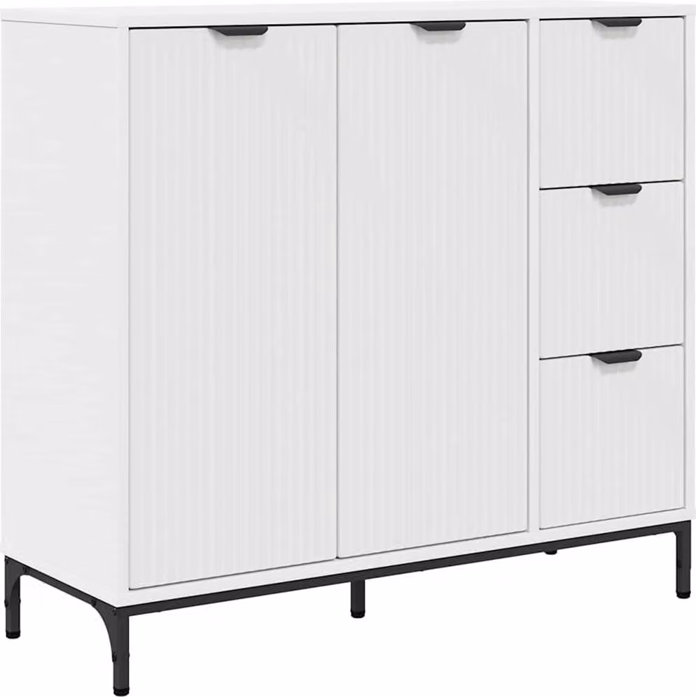 Credenza Bianco 89,5 x 33 x 82 cm Legno multistrato