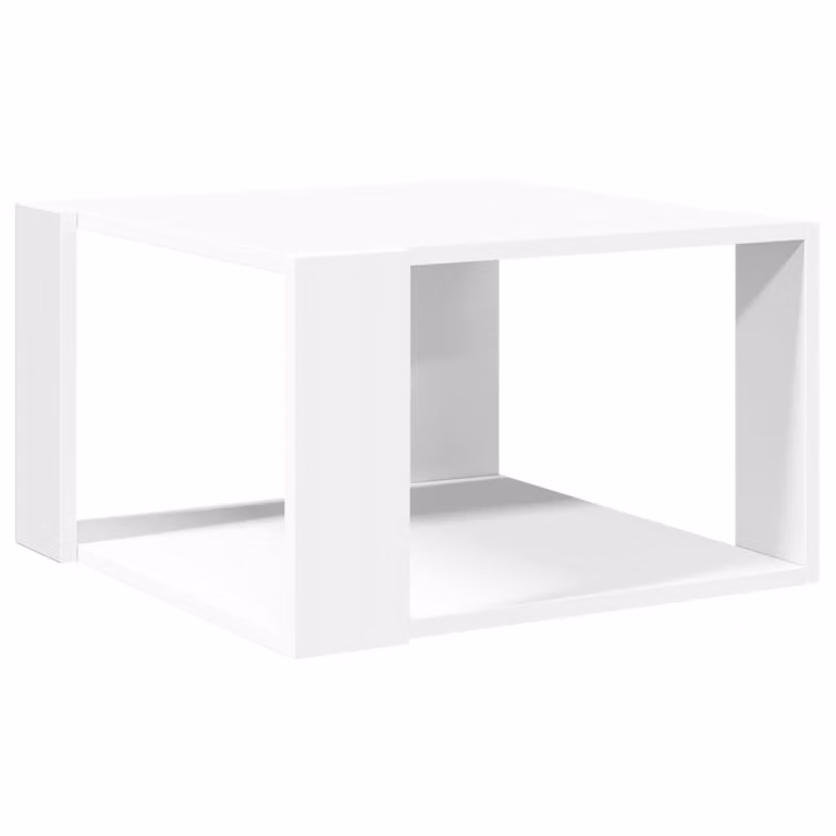Tavolino da caffè bianco 51,5x51,5x30 cm in legno ingegnerizzato