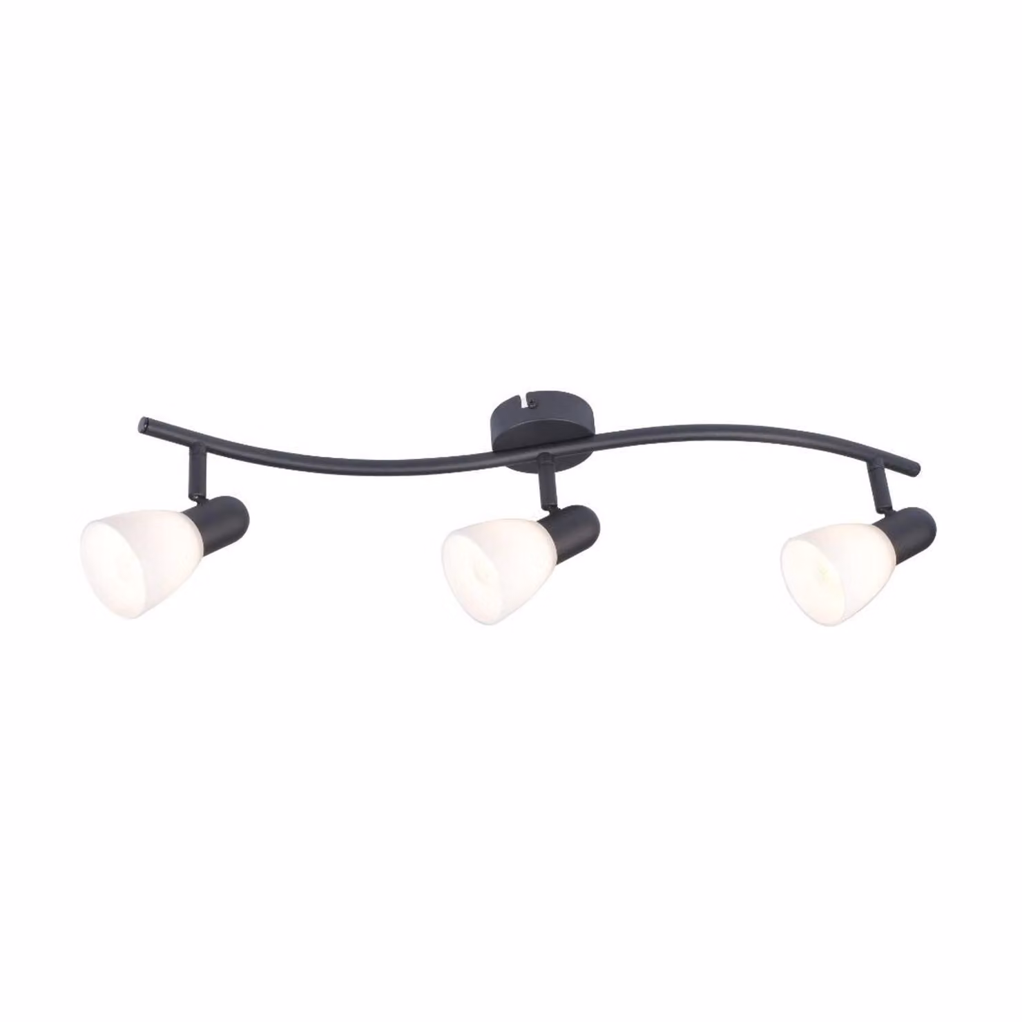 Faretto SOMA 3XE14 colore bianco e nero