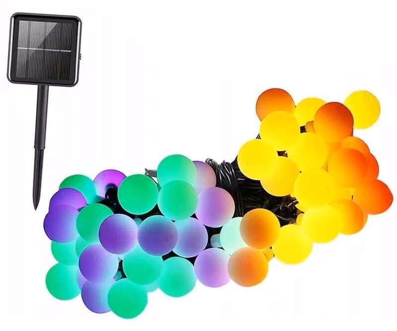 Verk 12297 Catena decorativa solare 40 LED, 690 cm, Multicolore
