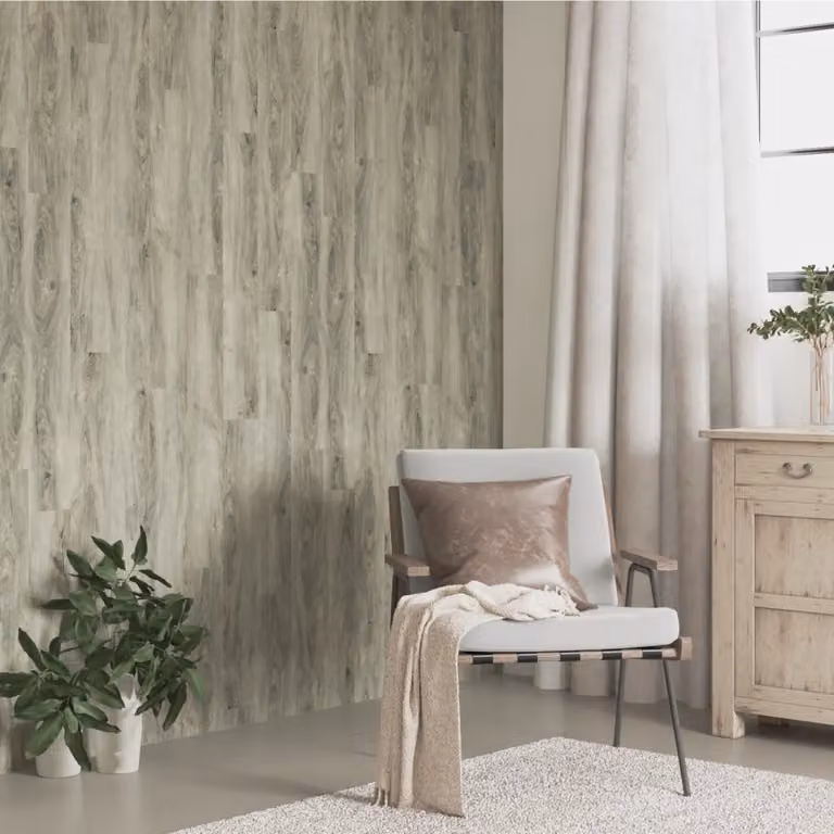 vidaXL Pannelli da Parete in PVC Effetto Legno Grigio, 4,12 m²