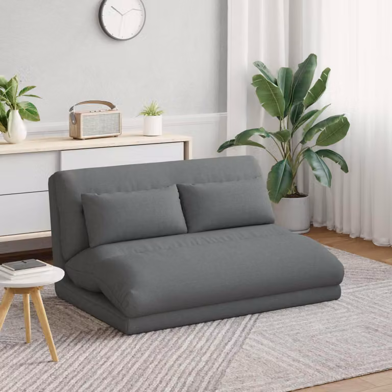 Sedia a pavimento regolabile vidaXL in tessuto grigio moderno