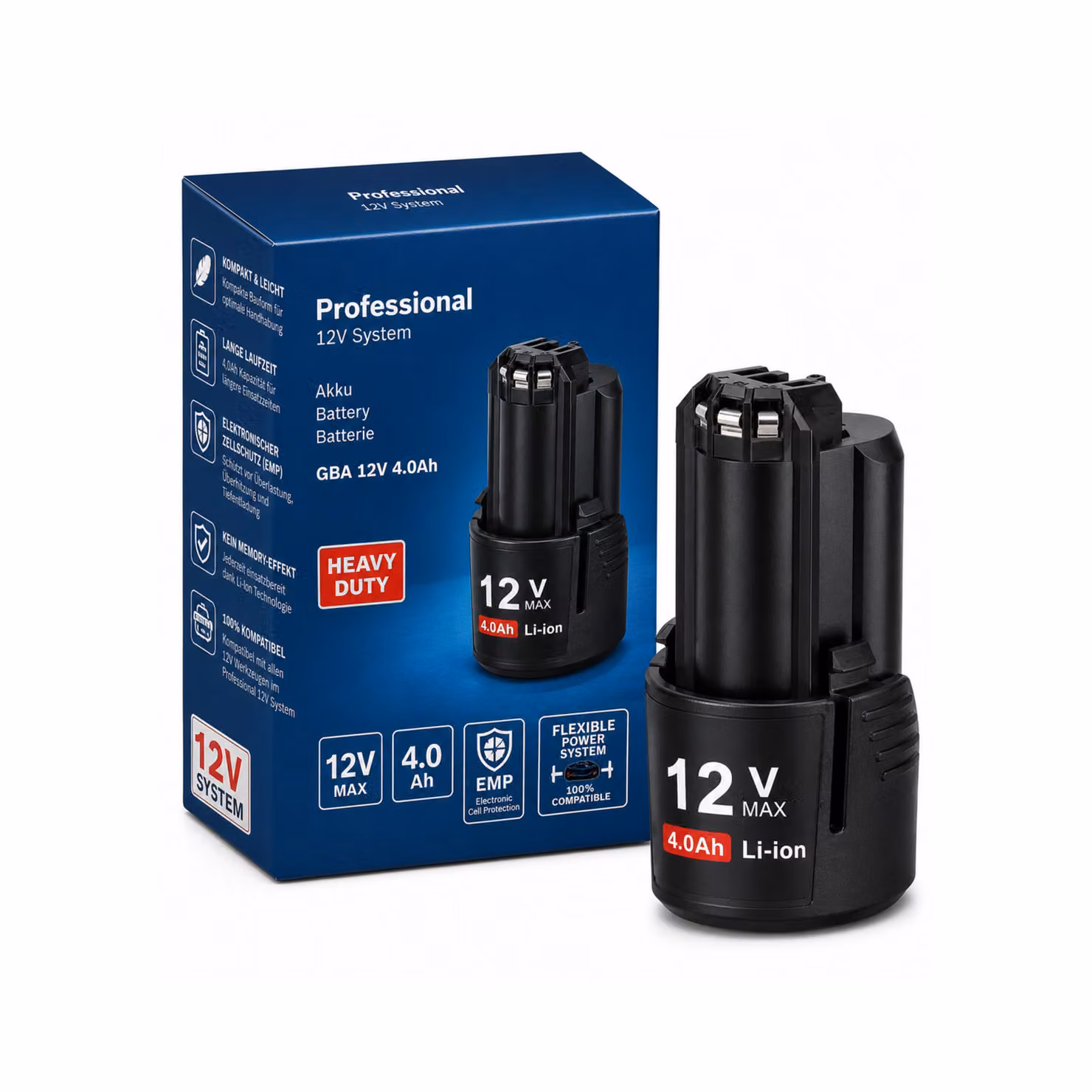 Batteria GBA 12V 4,0 Ah per utensili Bosch Professional