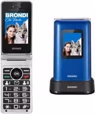 Cellulare Brondi Amico Prezioso Blue Metal con tasti grandi e tasto SOS per anziani – 1