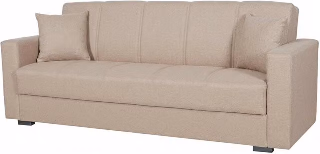Arreditaly Divano Letto 3 Posti Con Contenitore Moderno Salvaspazio Con Meccanismo Click-Clack E Imbottitura A Molle Design Moderno Ideale Per Soggiorno Salotto Ufficio Misura: 3.0, Colore: Grigio Chiaro
