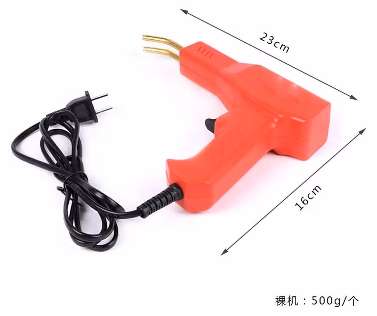 Saldatrice per plastica - Kit di riparazione per paraurti auto - 50 W - 220 V - Spina europea - Protezione contro il surriscaldamento - Morsetti, lame e pinze per saldatura