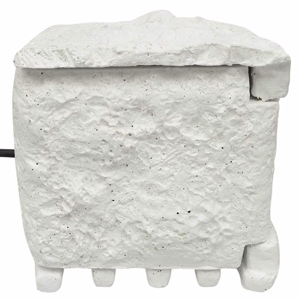 Presa Elettrica da Esterno 4 Spine Impermeabile Resina Bianca